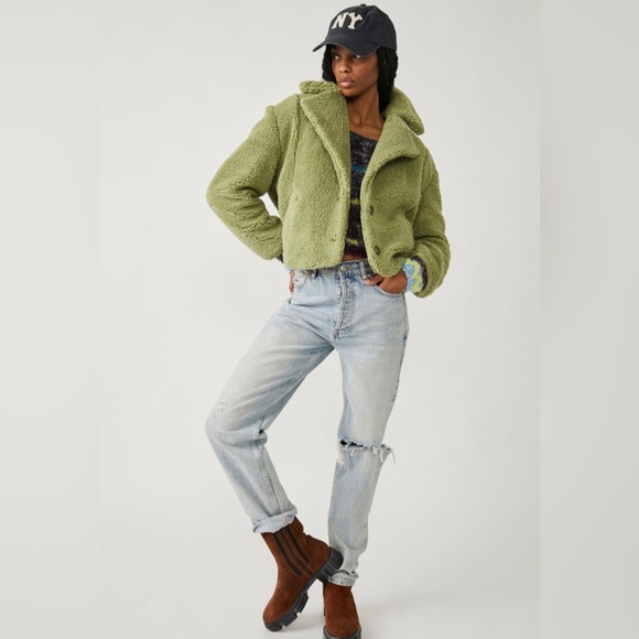 NEW FREE PEOPLE - Joplin Cozy Jacket – Sweet Pistachio - Picture 2 of 10